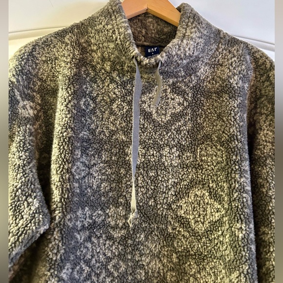 Gap Vintage Sherpa Pullover Jacket.  Size Large. - Picture 2 of 9